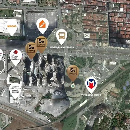 Secure Eclectic 1brs In Luxury W 2 Pools Gym Sauna Basketball Court Meeting Free Parking Concierge Close To Expo Center * Provincia di Istanbul